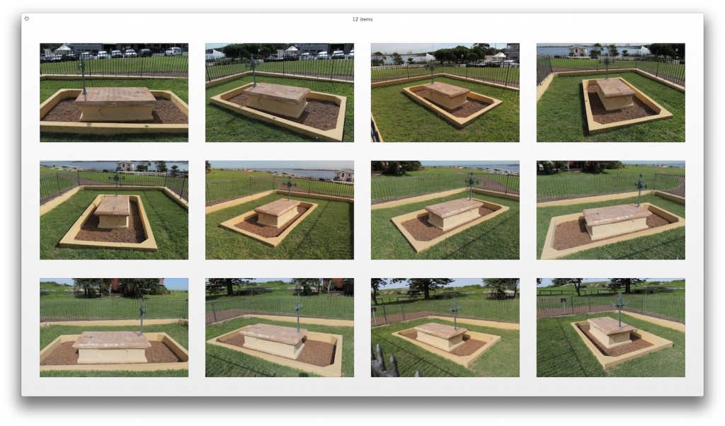 Some photos from an orbit of the La Perouse Tomb